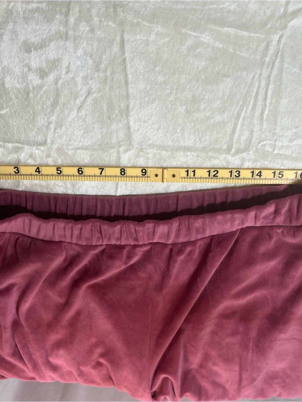 GAP XL Dusty Rose Velour Lounge Pants Wide Leg Soft Comfy Pockets - Picture 9 of 9